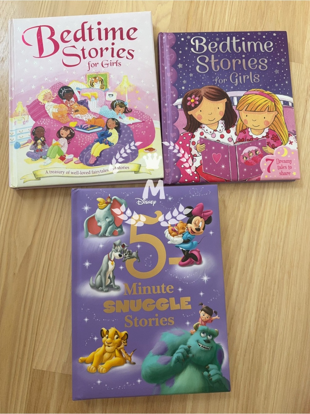2 of Bedtime Stories for Girls & Disney 5- Minute Snuggle Stories - 3 Books Set